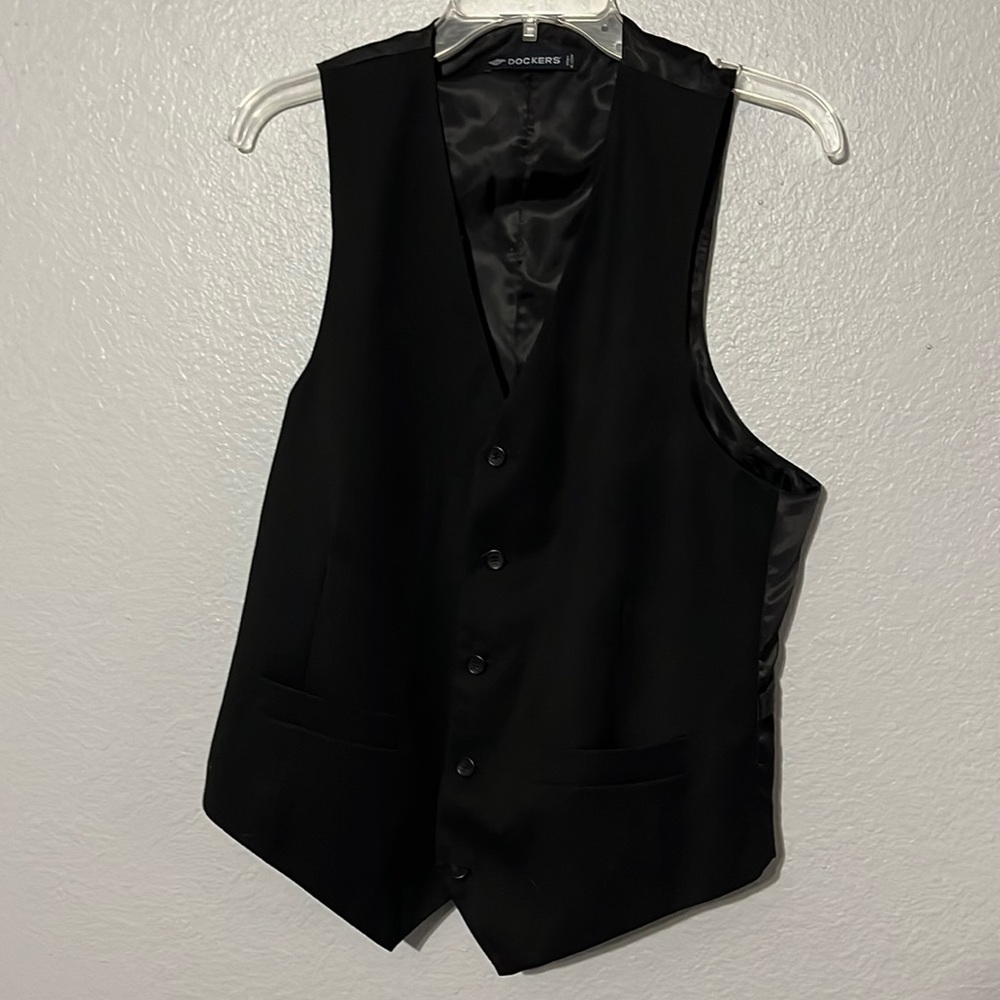 Black Dockers Suit Vest - Men’s Medium